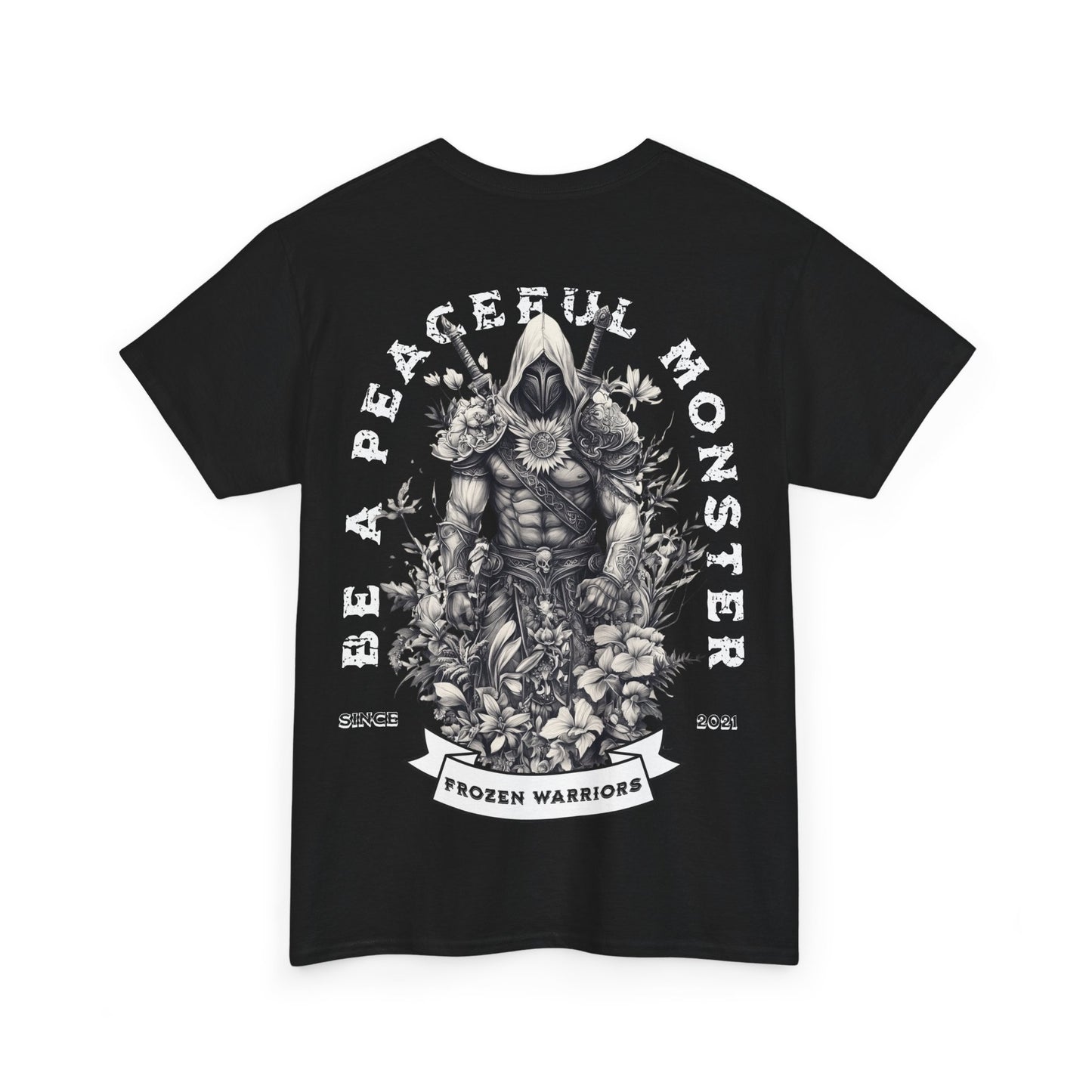 Unisex Heavy Cotton Peaceful warrior black