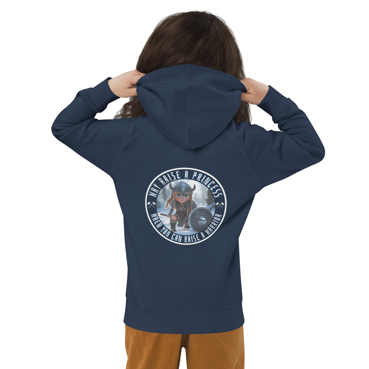 Sweat à capuche écologique pour enfants Why raise a princess 3